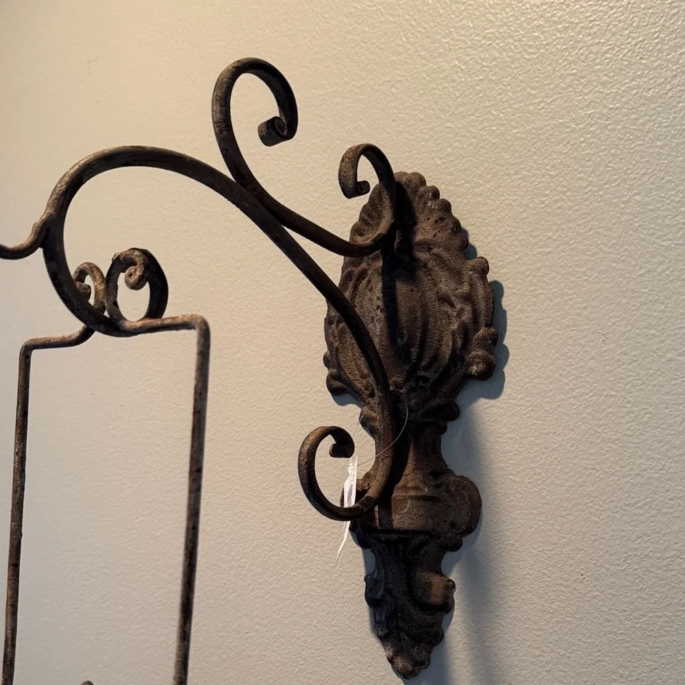 Rustic Brown Lantern Wall hanging lantern Accent  NWT